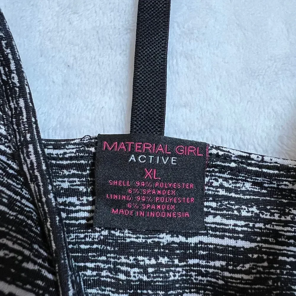 BUNDLE (4) Material Girl Active Sports Bra Size X-Large NEW Workout Gym Active